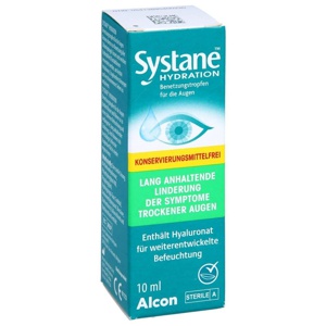 Systane HYDRATION Konservierungsmittelfrei 10 ml Augentropfen Produktbild