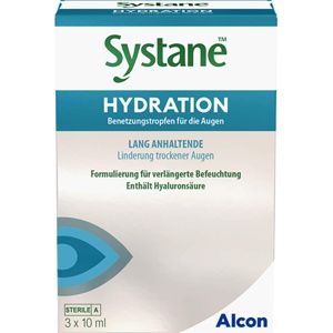 Systane Hydration Benetzungstropfen für die Augen, 3X10 ml Augentropfen Produktbild