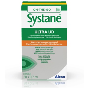 Systane Ultra UD komfortøyedråper uten konserveringsmiddel i endosebeholder 30x0,7 ml produktbilde