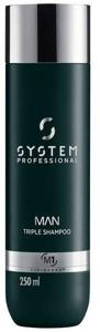 System Professional Man Triple Shampoo 250 ml produkt bild