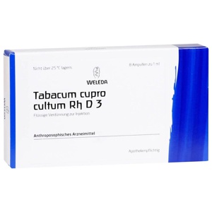 TABACUM CUPRO cultum Rh D 3 Ampullen Produktbild