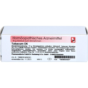 TABACUM D 6 Globuli Produktbild