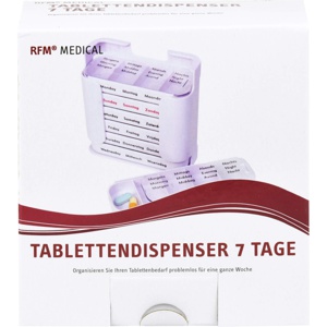 TABLETTEN DISPENSER 7 Tage RFM DE/EN/NL Produktbild