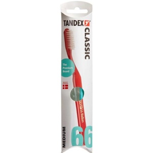 Tandex CLASSIC Tandbørste 66 - assorteret Farver 1 stk. produktbillede