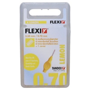 Tandex FLEXI Mellemrumsbørste - LEMON 6 stk. produktbillede
