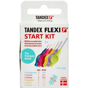 Tandex FLEXI Mellemrumsbørste - START KIT 6 stk. produktbillede