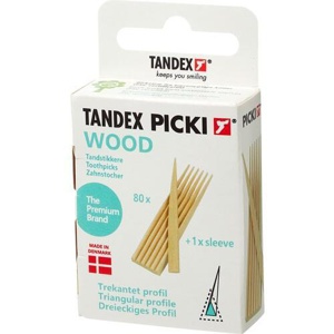 TANDEX PICKI Zahnstocher Holz dreieckig Produktbild