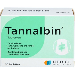 Tannalbin bei Durchfallerkrankungen 50 St Tabletten Produktbild