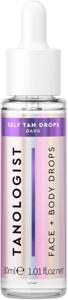 Tanologist Self Tan Drops Dark (30 ml) Tillsätt självbrunnande droppar för hudvård för känslig hud dermatologer godkända rena ingredienser & vegansk produkt bild