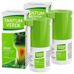Tantum Verde 1,5 mg/ml Spray zur Anwendung in der Mundhöhle, 2x30 ml Spray Produktbild