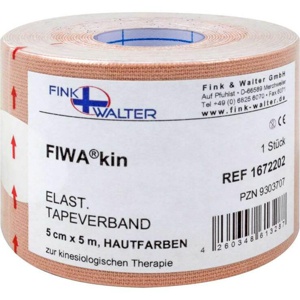 Tape elastisch 5cmx5m hautfarben, 1 St Pflaster Produktbild
