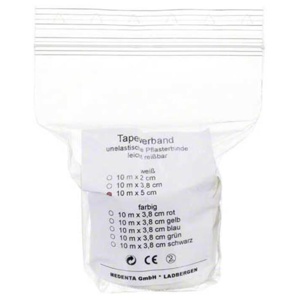 Tapeverband 10mx5cm weiß, 1 St Bandage Produktbild