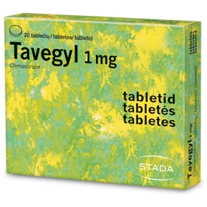 Tavegyl tbl 1mg n20 toote pilt