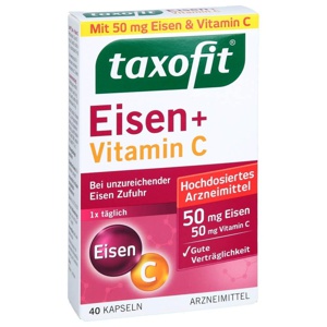 TAXOFIT Eisen+Vitamin C Kapseln Produktbild