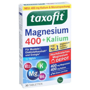 TAXOFIT Magnesium 400+Kalium Depot Tabletten Produktbild