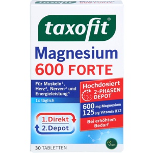 TAXOFIT Magnesium 600 FORTE Depot Tabletten Produktbild