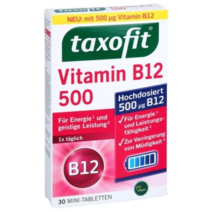 TAXOFIT Vitamin B12 500 Minitabletten Produktbild