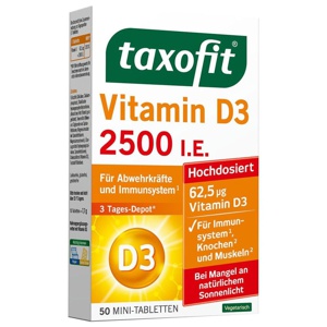 TAXOFIT Vitamin D3 2500 I.E. Tabletten Produktbild