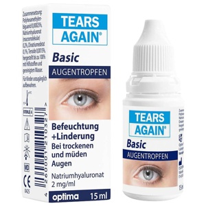 TEARS AGAIN Basic AUGENTROPFEN 15 ml Augentropfen Produktbild