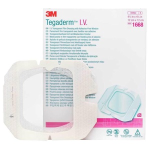 Tegaderm 3M I.V. trans.Filmv.Port adh.free wi.1668, 25 St Pflaster Produktbild