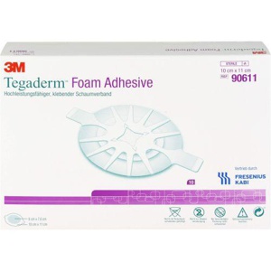 TEGADERM Foam Adhesive 10x11 cm oval 90611 10 St Verband Produktbild