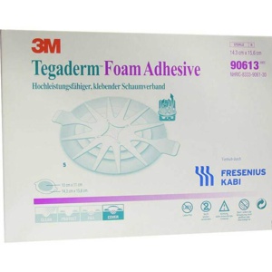 TEGADERM Foam Adhesive FK 14,3x15,6 cm oval 90613 Produktbild