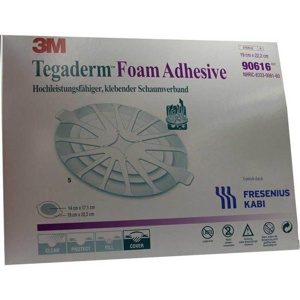 TEGADERM Foam Adhesive FK 19x22,2 cm oval 90616 Produktbild