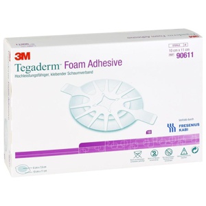 TEGADERM Foam klebend 10x11 cm oval 90611 Produktbild
