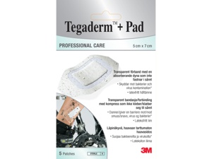 Tegaderm +pad vanntett kompress 5x7cm 5stk produktbilde