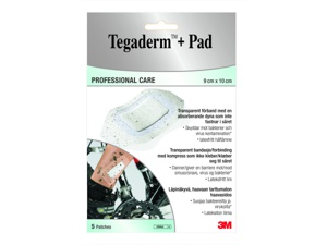 Tegaderm +pad vanntett kompress 9x10cm 5stk produktbilde