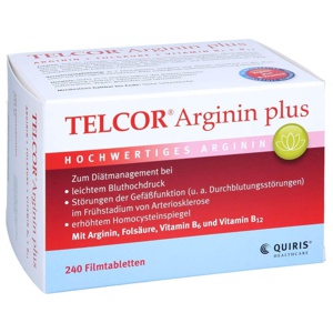 TELCOR-Arginin-plus-Filmtabletten Produktbild
