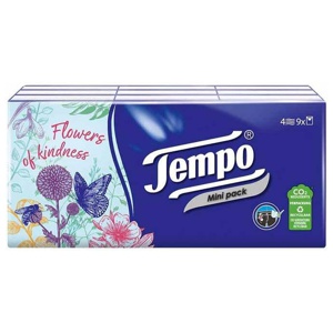 Tempo Taschentücher Mini Pack, 9X5 St n.v. Produktbild