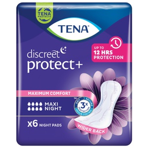 Tena Discreet Maxi Night 6 stk produktbilde