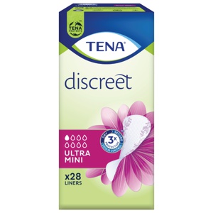 Tena Discreet Ultra Mini truseinnlegg 28 stk produktbilde