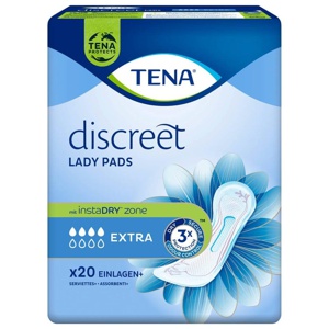 TENA LADY PADS discreet EXTRA Inkontinenz Einlagen 12X20 St Produktbild