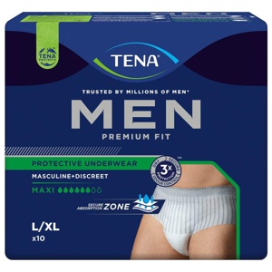 TENA MEN PREMIUM FIT MAXI L/XL 4X10 St Produktbild