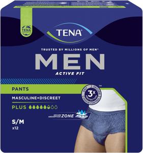 TENA Men Pants Plus S/M 12 st produkt bild