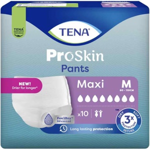Tena Pants Maxi Buksebleie M 10 stk produktbilde