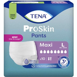 Tena Pants Maxi L buksebleier 10 stk produktbilde