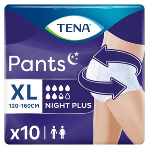 Tena Pants Night Plus Extra Large Pack of 10 product image