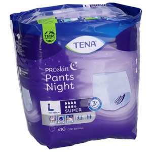 TENA Pants Night Super L bei Inkontinenz 10 St Produktbild