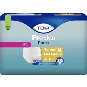Tena Pants Normal Buksebleie M – 18 stk produktbilde