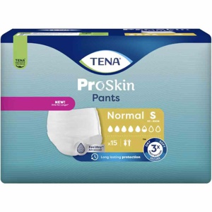 Tena Pants Normal Buksebleie S – 15 stk produktbilde