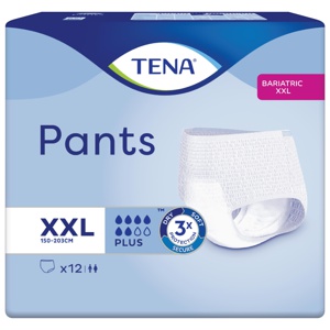 TENA Pants Plus Bariatri buksebleie str. XXL 12 stk produktbilde