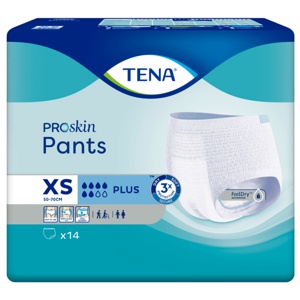 Tena Pants Plus buksebleie XS 14 stk produktbilde