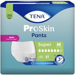 Tena Pants Super Buksebleie M – 12 stk produktbilde