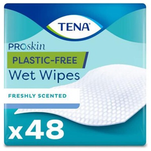 Tena Plastic-Free Wet Wipes product image