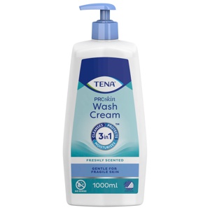 Tena Proskin Wash Cream m/parfyme, 1000 ml produktbilde