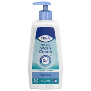 Tena Proskin Wash Cream m/parfyme, 500 ml produktbilde