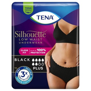 Tena Silhouette Plus Low Waist Black Large product image